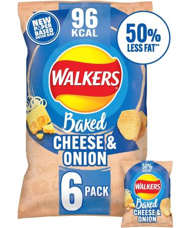 Walkers Variety Multipack Crisps (24X22g) 6x Sea Salt + 6x Cheese & Onion + 6x Salt & Vinegar + 6x Prawn Cocktail Boxed Treatz - Buy Online on GoSupps.com