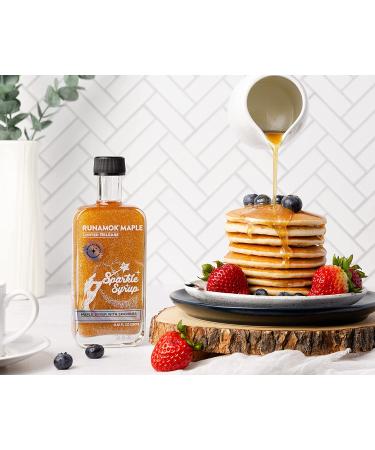 Runamok Sparkle Syrup - Authentic Vermont Maple Syrup with Sparkles | Natural Sweetener for Pancakes, Beverages & Desserts | 8.45 Fl Oz - Buy Online on GoSupps.com