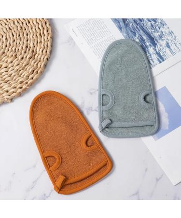URAQT Exfoliating Gloves 2 Pcs Deep Pore Cleansing Exfoliating Glove Dual-Sided Deep Clean Exfoliation Scrubbing Mitt Body Scrub Glove Bath SPA Exfoliating Mitts for Women and Men Dead Skin Remove 2 Pcs-Upgraded Bamboo Fiber - Buy Online on GoSupps.com
