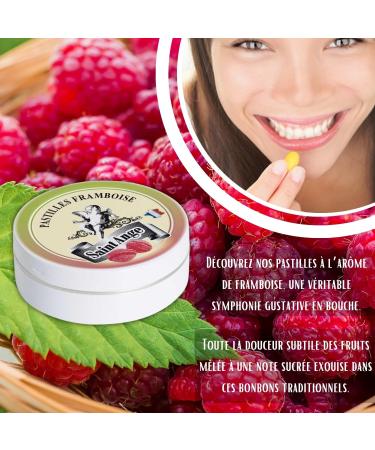 Set of 5 Boxes Raspberry Pastilles Sant'Angelo Raspberry Traditional Sweets 100% French Raspberry - Buy Online on GoSupps.com