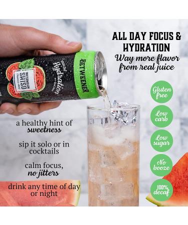 Betweener Sparkling Water & Energy Drink: Healthy Seltzer with L-Theanine, Vitamins, Electrolytes, Real Juice - Variety Pack (12 Pack) - Buy Online on GoSupps.com