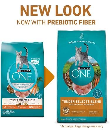Purina ONE Tender Selects Blend Adult Dry Cat Food - High-Quality Nutrition for Cats - Buy Online on GoSupps.com