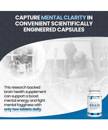 Vitality Now Youthful Brain 4-Bottle Bundle - Memory & Brain Health Support Supplement - Bacopa Monnieri, Ginkgo Biloba, B12 - 240-Day Supply - 960 Capsules - Buy Online on GoSupps.com