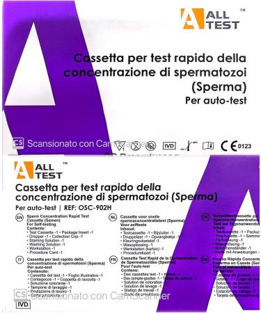 Male Sperm Fertility Test | Accurate & Private Self-Test | Results in 5-10 Minutes | MedicinadellAvoro.com - Buy Online on GoSupps.com