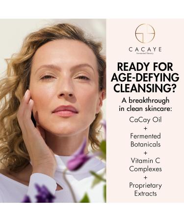 CACAYE 3-in-1 Travel Size Makeup Cleansing Oil - Anti Aging Facial Cleanser with CaCay Oil & Vitamin C for Wrinkles - Mini Makeup Remover for All Skin Types (0.5 oz - Buy Online on GoSupps.com