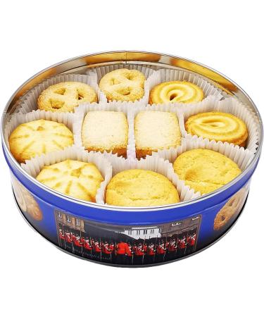 Danish Butter Cookies 340g (12 Ounce) in Wonderful Copenhagen Tin with Embossed Lid by Jacobsens of Denmark - Traditional Biscuit Tin Gift - Buy Online on GoSupps.com