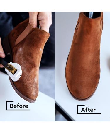 Kaps Leather Conditioner & Colour Restorer for Nubuck & Suede | Sponge Applicator & Shoe Brush Included | Softener for Shoes & Accessories - Buy Online on GoSupps.com