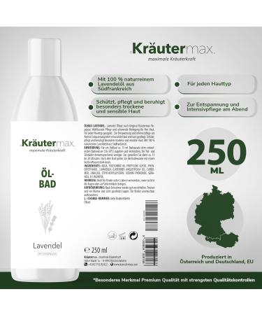 Buy Lavender Oil Bath Additive for Ultimate Relaxation - 250 ml | International Shipping - Buy Online on GoSupps.com