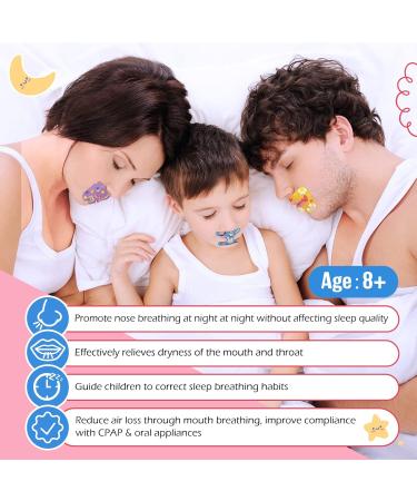 Sleep Mouth Strips 90 Pcs - Advanced Gentle Mouth Tape for Mouth Breathing and Snoring - Stop Snoring Mouth Tape for Better Sleep - Nose Breathing Aid for Children and Adults - Buy Online on GoSupps.com