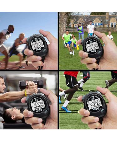 Amble Countdown Timer & Stopwatch with 20 Memories, Tally Counter, Calendar Clock - Ideal for Sport Coaches & Referees - Buy Online on GoSupps.com