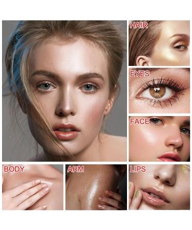 Shimmering Body Glitter Spray Highlighter Powder for Hair, Face & Body - High Gloss Makeup Cosmetic with Sparkle & Shine - Bronzer - Buy Online on GoSupps.com