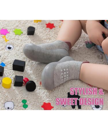Dookeh Toddler Baby Shoes Non Slip Soft Sole Sneakers | Gray | 2-3 Years - Buy Online on GoSupps.com