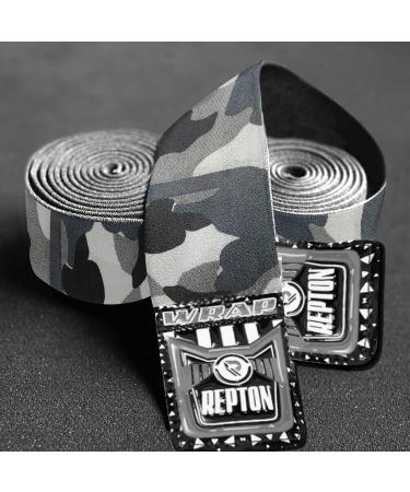 REPTON Elbow Wrap Sleeves for Weightlifting, Powerlifting & CrossFit | Adjustable Compression Support for Tendonitis - Grey Cemo - Buy Online on GoSupps.com