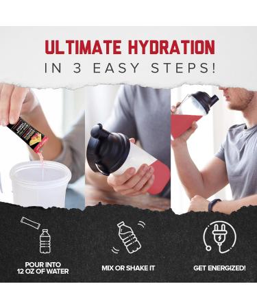 HRDWRK Electrolytes Powder Packets - Sugar Free Keto Hydration with Magnesium & Potassium (30 Servings Fruit Blast - Buy Online on GoSupps.com