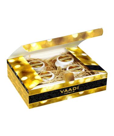 Buy Vaadi Herbals Gold Facial Kit - 24 Carat Gold Leaves Marigold & Wheatgerm Oil All Natural Unisex Skincare - 70g | International Shipping - Buy Online on GoSupps.com