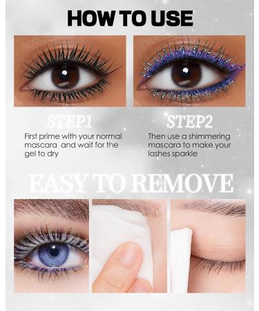  Lestpola Glitter Pink Mascara and Eyeliner Set Diamond Shimmer Length and Volume Ultra Fine Metallic Glitter Liquid Eyeliner Waterproof Durable Highly Pigmented Eye Makeup for - Buy Online on GoSupps.com