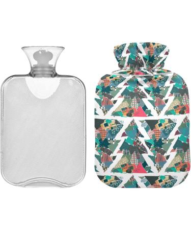 Shop Naanle Christmas Trees Heat Bottle 2L Transparent Hot Water Bottle for Pain Relief & Warmth | Ideal for Bed Hand & Foot Therapy - Buy Online on GoSupps.com
