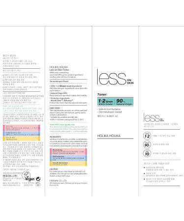 Buy Holika Holika Less on Skin Toner 180ml - Hydrating & Soothing | International Shipping Available - Buy Online on GoSupps.com