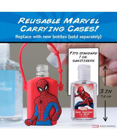 Disney Store Marvel Hand Sanitizer Holder Set - Pack of 4 | Refillable & Portable Sanitizers with Clips - Buy Online on GoSupps.com