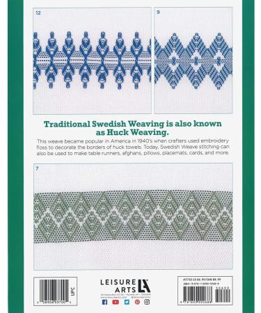 LEISURE ARTS Easy Does It Swedish Weave Towels Book | Traditional Huck Weaving Patterns | 20 Pages Soft Cover - Buy Online on GoSupps.com