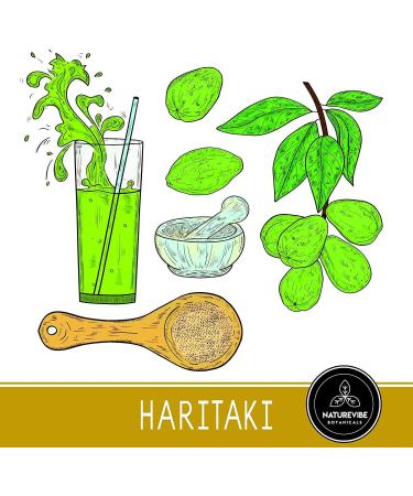 ECH Naturevibe Botanicals Organic Haritaki Powder 200gms - Buy Online on GoSupps.com