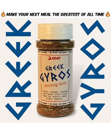 Greek Gyros Seasoning Blend & Rub - Perfect for Kebabs Rotis and Koftes. 60g Shaker. The Authentic Taste of Greek Cuisine. - Buy Online on GoSupps.com