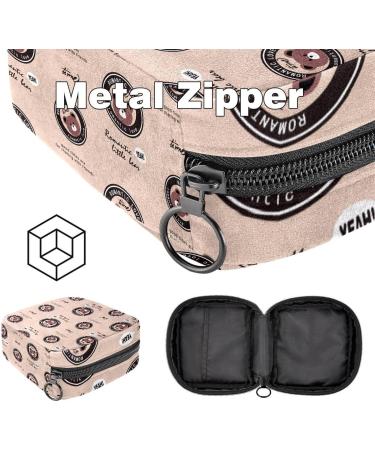 Romantic Little Bear Women's Napkin Storage Bag - Portable Period Pocket for Teens & Girls | Menstrual Cup Holder & Insert - Buy Online on GoSupps.com