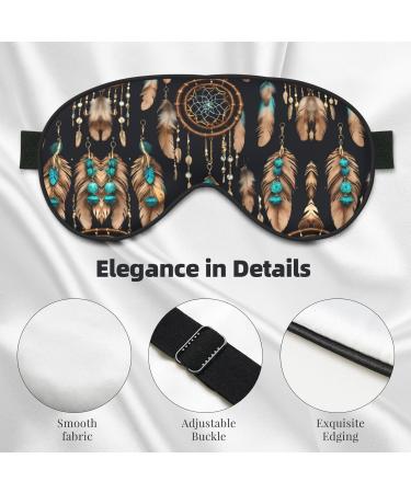 SSIMOO Adjustable Feather Sleep Mask - Breathable & Fashionable Eye Mask for Comfortable Sleep - International Shipping Available - Buy Online on GoSupps.com