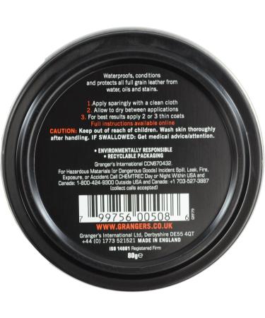 Grangers Leather Protection G-Wax Tin 80g - Premium Leather Care | Pack of 1 - Buy Online on GoSupps.com