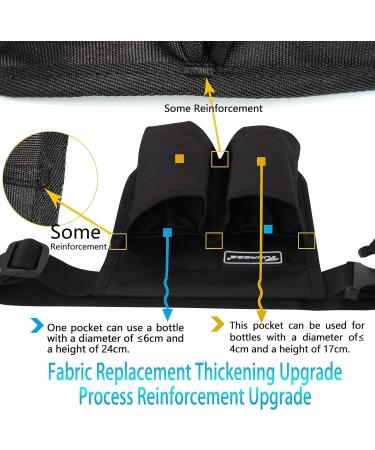 Massage Bottle Bag & Oil Holster | Premium Lotion Holder for Massage Therapists - TH2KD-9DBlack-New - Buy Online on GoSupps.com