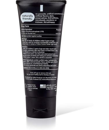 Hello Activated Charcoal Whitening Toothpaste - Fresh Mint & Coconut Oil, 4 oz - Buy Online on GoSupps.com