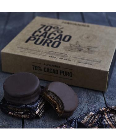 Havanna- Alfajor fourr au Dulce de Leche avec enrobage de chocolat amer - 70% Pur Cacao bo te de 4 pi ces - 260 Gr. - Buy Online on GoSupps.com
