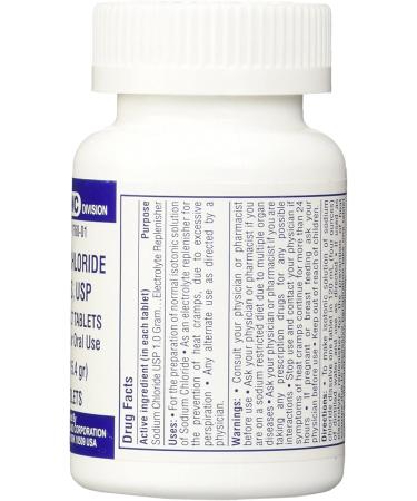 Sodium Chloride Tablets 1 Gm USP - 100 Tablets, Pack of 1 | Normal Salt Supplement - Buy Online on GoSupps.com