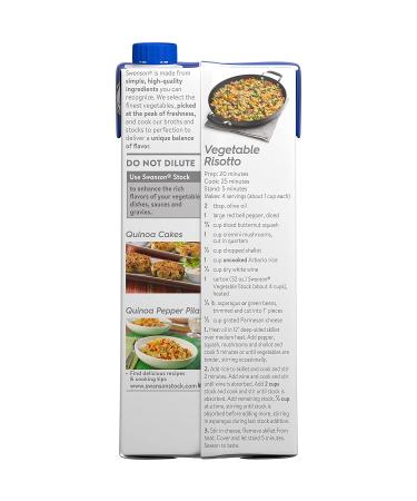 Swanson 100% Natural Gluten-Free Vegetable Stock 32 Oz Carton - 1 Pack - Buy Online on GoSupps.com
