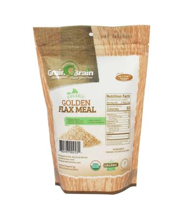 Organic Non-GMO Golden Flax Seed Meal - 12 oz Resealable Pouch Bag for Freshness - Buy Online on GoSupps.com