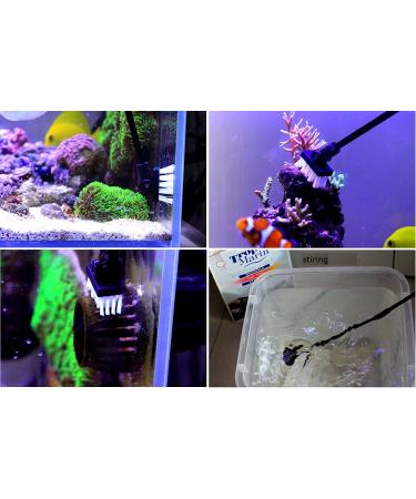 QANVEE 26-Inch Aquarium Scraper Cleaner Brush | Aluminum Magnesium Alloy with 10 Stainless Steel Blades for Fish, Reef, Plant Glass Tank - Buy Online on GoSupps.com