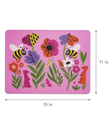 Munchkin WildLove Reversible Silicone Placemat for Kids - Bee Design - 1 Pack - Buy Online on GoSupps.com