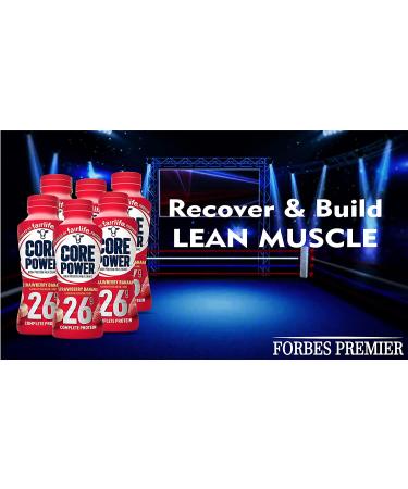 Fairlife Core Power High Protein Milk Shake, Strawberry Banana Flavor, 14 fl oz, Pack of 6 Bottles - Forbes Premier Card Included - Buy Online on GoSupps.com