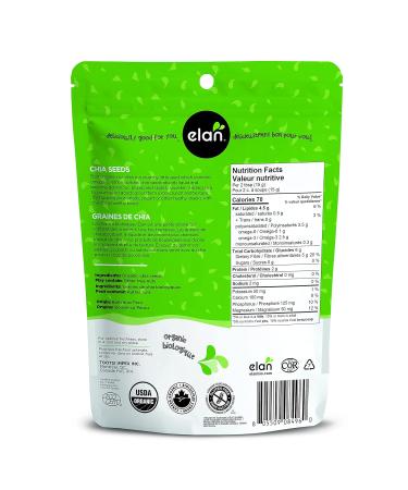 ELAN Organic Seeds Chia 8 Pack 70.4 Oz Non-GMO Vegan Gluten-Free - Buy Online on GoSupps.com