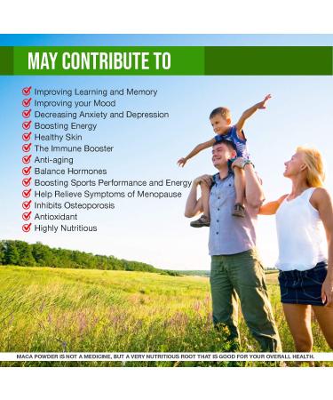 Organic Maca Root Capsules 2500mg - High Strength Superfood with Vitamin C, B6, Copper & Iron - Pure Peruvian Maca Supplement by EnerGoFood - 60 Vegan Capsules - Buy Online on GoSupps.com