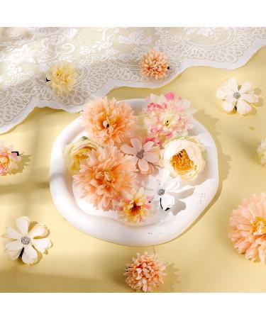 Queen King 21pcs Multicolor Beige Flower Hair Clip Set - Floral Hairpin Accessories for Girls Wedding - Buy Online on GoSupps.com