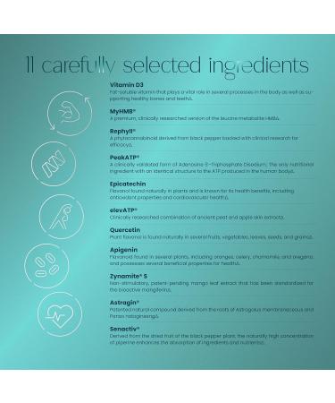 Zenos Health MuscleZen Muscle Builder for Men ATP Supplements for Strength Muscle Supplements for Super Recovery Clear Muscle Support for Lean Muscle Growth - Made in USA 180 Caps - Buy Online on GoSupps.com