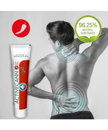 ACTIVECANN Natural Vegan Joint & Muscle Warming Gel | Organic Hemp & Colloidal Silver | Quick Absorbing & Non-Sticky Relief for Neck Back Elbows Knees & Muscles - Buy Online on GoSupps.com