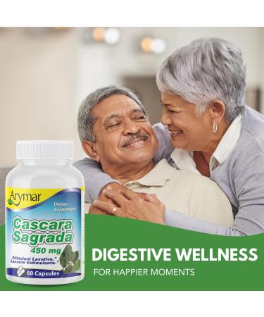 Arymar Cascara Sagrada 60 Capsules - Natural Herbal Supplement - Buy Online on GoSupps.com