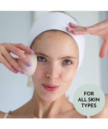 MUEROSA Konjac Sponge Set - 4 Piece Set for Face & Body - Buy Online on GoSupps.com