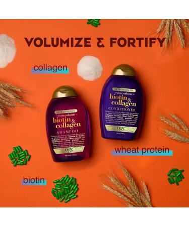 OGX Extra Strength Biotin & Collagen Conditioner 13 fl oz | Sulfate-Free for Thicker Fuller Hair - International Shipping Available - Buy Online on GoSupps.com