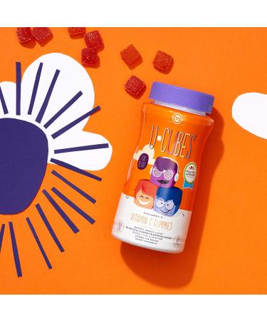 Solgar U-Cubes Vitamin C for Kids - 90 Gummies in Orange & Strawberry Flavors - Buy Online on GoSupps.com