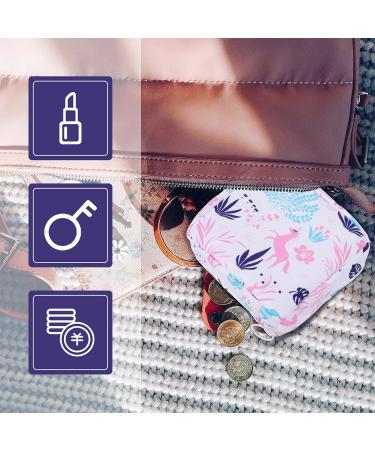 Exceart Ladies Sanitary Pads Bag - Stylish Printed Menstruation Pocket for Travel & Office - Unicorn Design (Style 2) - Buy Online on GoSupps.com