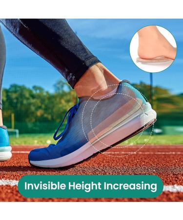 PrettSole Adjustable Heel Lifts(2 Layers) 5mm to 10mm Height Increase Insoles for Leg Length Discrepancy - Small Shoe Lifts for Women Shoe Inserts Comfort Half Foot Pads for Heel Pain - 1 Pair Small(2 Lays) - Buy Online on GoSupps.com