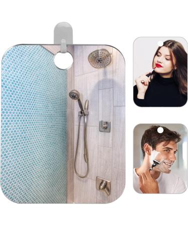 Fogless Shatterproof Shower Mirror for Shaving - 2 Pack (8 x 6) | 50% Cheaper Than Original - Ideal for Men - Wall Hanging, Handheld, Fog-Free - Great for Travel and Camping - Buy Online on GoSupps.com